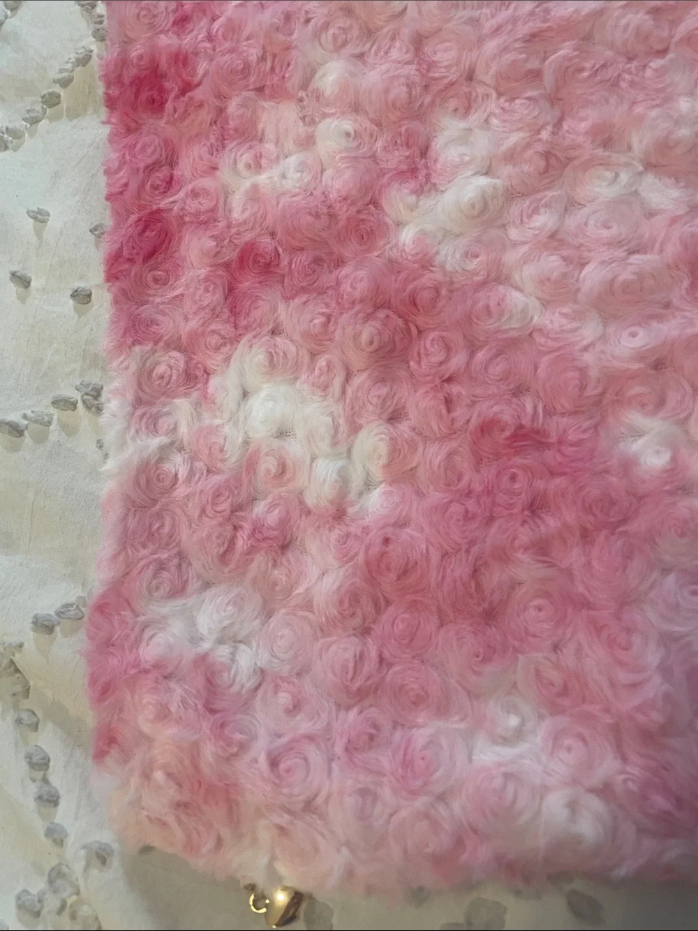 Pink Tie-Dye Faux Fur Accent Pillow Covers - Set of 2 nwt
